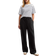 New Look Byxor I Linnemix Med Vida Ben - Svart