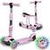 Ricokids Three-Wheel Scooter 3in1 Cubi Balance with Seat Pink