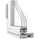 Sparvinduer FT0204 Kompositvindue, PVC Tophængte vinduer Vindue med 3-lags glas 80x90cm