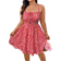 Shein Plus Women Ditsy Floral Casual Sleeveless Dress