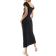 ASOS DESIGN Square Neck Midi Dress - Black