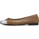 Tory Burch Cap Toe Ballet Flats - Wild Mushroom