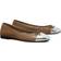 Tory Burch Cap Toe Ballet Flats - Wild Mushroom