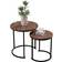 Home Discount Vida Brooklyn Nest of 2 Dark Nesting Table 48cm 2pcs