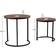 Home Discount Vida Brooklyn Nest of 2 Dark Nesting Table 48cm 2pcs