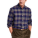 Club Room Plaid Flannel Shirt - Navy Blue