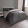 OHS Check Duvet Cover Black, Grey (200x135cm)