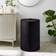 Dunelm Modern Luxe Ribbed Velvet Laundry Basket Black