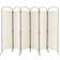 Casart 6-Delt Sammenleggbar Personvernskjerm Romdeler Stoffskillevegg 331 x 51 x 188 cm Beige Romavdeler 331x188cm 6st