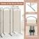 Casart 6-Delt Sammenleggbar Personvernskjerm Romdeler Stoffskillevegg 331 x 51 x 188 cm Beige Romavdeler 331x188cm 6st
