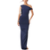 New Look Slinky One Shoulder Maxi Dress - Navy