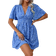 Shein Plus Floral Print Bell Sleeve Dress