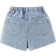 Shein Girls' Casual Cute Dopamine Colored Flower Embroidery Wide-leg Comfortable Light Blue Washed Denim Shorts With Flower