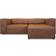 Ebuy24 Heaven Med Chaiselong Højre Venstrevendt Cognac Farvet Læder Sofa 3 personers