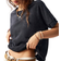 Shein Casual Solid Color Knitted Butterfly Cutout T-Shirt