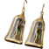 Shein 1pair New Arrival Magic Bottle Rose & Epoxy Resin Vintage French Style Women's Dangle Earrings