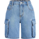 Shein Tween Girl YK Summer Flap Pocket Side Baggy Straight Leg Denim Jeans Shorts Girls Summer Clothes Concert Outfits