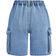 Shein Tween Girl YK Summer Flap Pocket Side Baggy Straight Leg Denim Jeans Shorts Girls Summer Clothes Concert Outfits