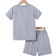 Shein Young Boy Summer Casual Letter Printed Short Sleeve TShirt And Shorts Set