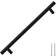 vidaXL black, 192 mm/ 5 Cabinet Handles Drawer Pull 5pcs 256x32mm