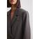NA-KD Blazer Recycelter Zweireihiger Oversize-Blazer - Grau