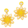 Shein Bead Decor Sunflower Drop Earrings