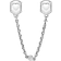 Pandora Dampärlor Embossed Hearts Safety Chain