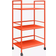 Novogratz Metall Rullande Vagn Orange Cache Röd Rullbord 29x43cm