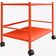 Novogratz Metall Rullande Vagn Orange Cache Röd Rullbord 29x43cm