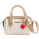 River Island Ruched Mini Bowler Bag - Cream