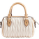River Island Ruched Mini Bowler Bag - Cream