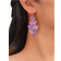 Shein 2pcs/pair New Fashion Colorful Hollow Multi-level Butterfly Chandelier Earrings for Women Daily Decoration