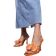 Simmi London Manaia 3D Floral High Heeled Sandals - Orange