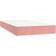 vidaXL Boxspringbett mit Matratze 120x190 cm Rosa Boxspringbett