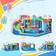 OutSunny 6-in-1 Inflatable Bounce House Outdoor Toy, Water Slide for Kids Open Miscellaneous Open Miscellaneous