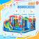 OutSunny 6-in-1 Inflatable Bounce House Outdoor Toy, Water Slide for Kids Open Miscellaneous Open Miscellaneous