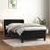 vidaXL mit Matratze 100x200 cm Schwarz Boxspringbett