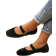 Shein Cross-Border Export Plus Size Suede Square Toe Flats - Beige/Purple/Red