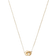 Coach Interlocking Open Circle Pearl Pendant Necklace White