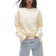 Topshop Premium Seam Detail Long Sleeve Skater Tee - Buttermilk Yellow