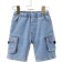 Shein Toddler Boys Flap Pocket Side Denim Shorts