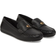 Coach Sculpted C Leather Driver Loafer Flats - Black