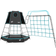 TP Toys Metal Climbing Frame Set with Monkey Bridge Black Edition