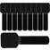 Label The Cable LTC WALL STRAPS Kabelhållare bordsmontering, väggmontering 9 cm svart (paket om 10)