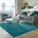 Dunelm Softie Rug Turquoise 80x150cm