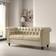 MCC Direct Chesterfield Style Button Victoria Beige Sofa 186cm 2 Seater
