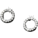 Shein pair Minimalist Exquisite Silver Plated Circle Tiny Rhinestone Fashion Stud Earrings