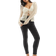 Bershka Petite Skinny-Jeans in Schwarz mit hohem Bund