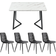 Flieks Sitzgruppe 5-tlg 4er Set Tischgruppe 68x117cm 5Stk.