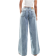 Motel Roomy Wide Leg Low Rise Jeans - Vintage Blue Wash